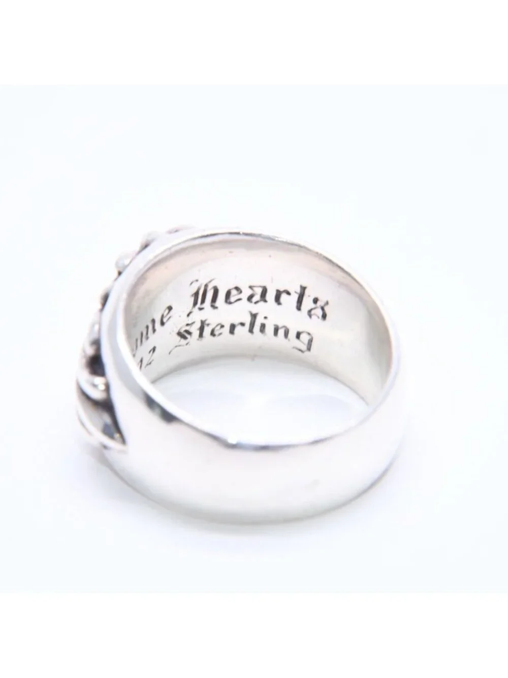 Chrome Hearts Floral Cross Ring Sterling Silver